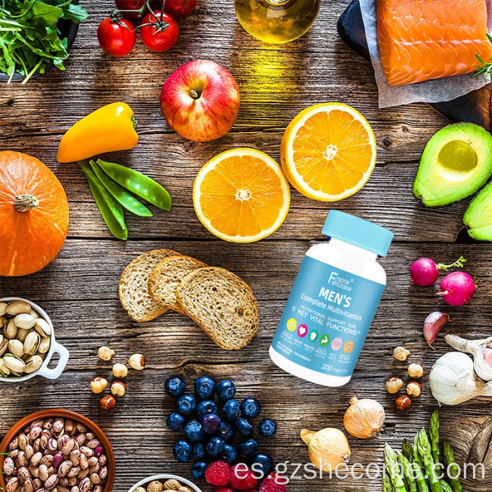 Suplemento de vitaminas libres de gluten multivitamina multivitamina